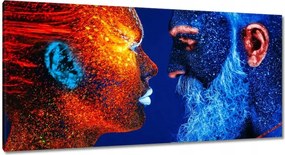 Vászonkép 115x55 Jég tekintet Szerelem