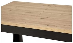 Aseado étkezőasztal, artisan tölgy / fekete