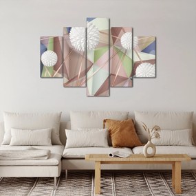 Kép - 3D absztrakció pasztell színekben (150x105 cm)