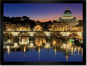 Poszterek keretben 40x30 Róma Vatikán panoráma
