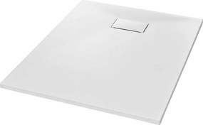 vidaXL fehér SMC zuhanytálca 100 x 80 cm