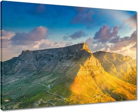 Vászonkép 70x50 Naplemente Hegyek Kilátás