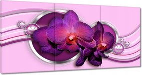 Vászonkép 180x90 Lila orchidea