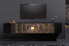 GOLDEN SUNSET design mangófa fali TV-szekrény - 160cm