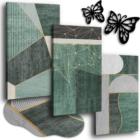 Geometrikus Vászonkép 150x70 cm Konyhai Falikép Boho XL