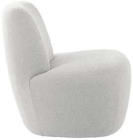 Fehér buklé fotel Ada – Leitmotiv
