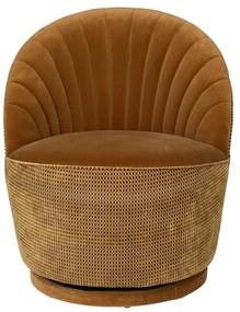 Madison barna bársony fotel - Dutchbone