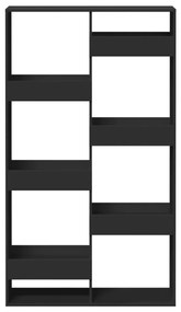 fekete szerelt fa térelválasztó 100 x 33 x 175 cm