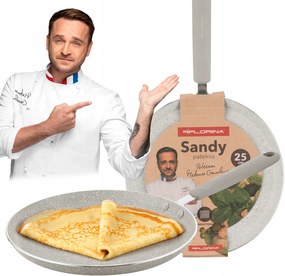 Palacsintaserpenyő Hagyományos Palacsintasütő Márvány 25cm Indukciós