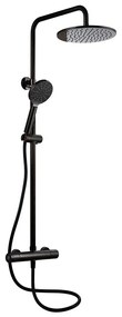 BATH DELUXE 31-120-07-02-00 - DRAGOR zuhanyszett termosztátos, matt fekete