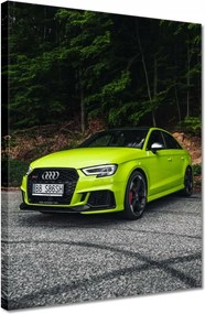Vászonkép 30x40 Limezöld Audi Auto