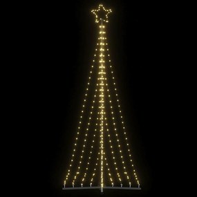 meleg fehér LED karácsonyfa 447 LED 249 cm