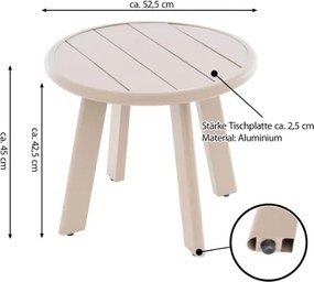 Műanyag ovális asztal SC00231 - 52,5 cm