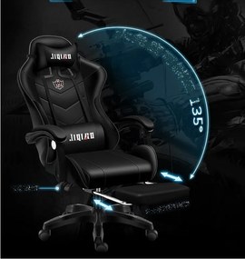 Kényelmes gamer szék fekete színben