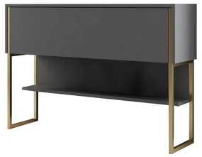 Luxe Anthracite and Gold komód