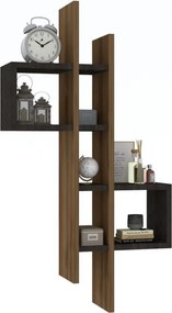 Fali polc, tölgy és antracit 54x20x108 cm