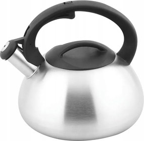 Nagy Rozsdamentes Acél Vízforraló Síppal, Matt, Gáz És Indukciós Főzőlaphoz, 3 Literes Hjorta Astrid