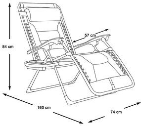Delux Zéró gravitációs szék, több színben-piros