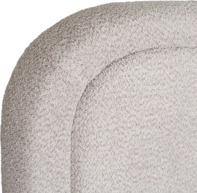 HAGA ágy 160x200 szürke bouclé ágyneműtartóval