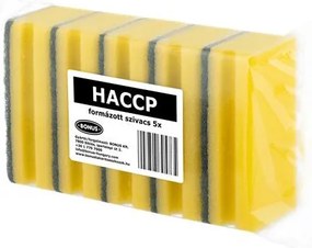 Mosogatószivacs, extra nagy, 5 db, BONUS, sárga (KHT1323)