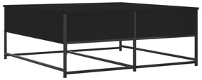 fekete szerelt fa dohányzóasztal 100 x 99 x 40 cm