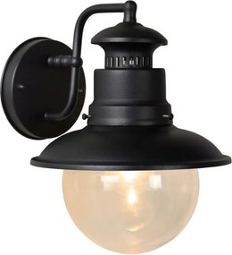 LUCIDE 11811-01-30 FIGO Klasszikus Kültéri Fali Lámpa Fekete E27 IP44
