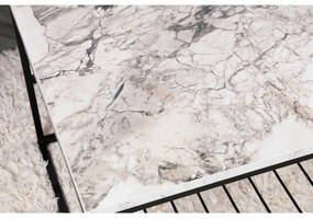 Kávésasztal ASUDE 43x95 cm fekete/fehér