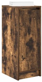 füstös tölgy színű szerelt fa cipőszekrény 29,5x34x76 cm