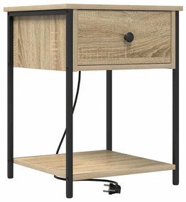 Éjjeliszekrény 2 pcs sonoma tölgy 42 x 41 x 56 cm Faanyag