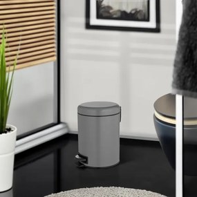 WENKO 24682100 - LEMAN kosár 21x24 cm szürke/fekete