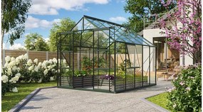 üvegház VITAVIA URANUS 8300 tiszta üveg 3 mm zöld színű LG1041