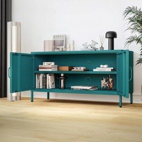 TV-szekrény lábakon ROSA, 1150 x 595 x 400 mm, Modern: tengerszínű