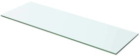 vidaXL 60x15 cm átlátszó panel üvegpolc