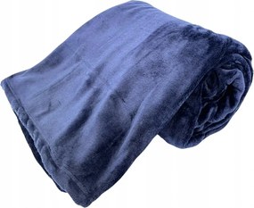 Mikroflanel takaró, sötétkék