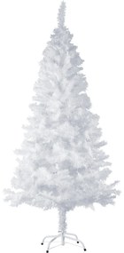 tectake 402821 karácsonyi élethű műfenyő, fém állvánnyal - 180 cm, 533 fehér csúcsok