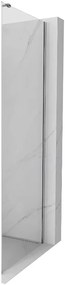 Mexen Velar, üvegfaltól zuhanykabinig 75x200 cm, 8mm szürke üveg, 870-075-000-00-40