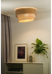 Duolla - Mennyezeti lámpa YUTE TRIO 1xE27/15W/230V átm. 45 cm barna/szürke/bézs