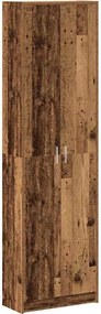 vidaXL Ruhásszekrény polcokkal Öreg fa 55 x 25 x 189 cm Faanyag