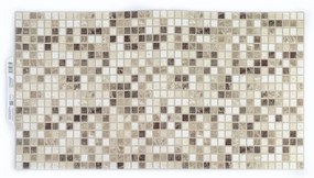 3D PVC falpanel Bézs márvány mozaik mintás