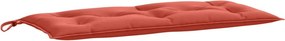 vidaXL melange piros szövet kerti padpárna 100 x 50 x 7 cm
