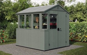 Kerti ház Keter Potting Shed 2 az 1-ben zöld, padlóval