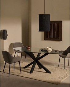 Fekete lámpabúra ø 40 cm Mariela – Kave Home