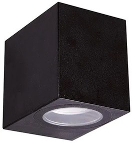 Strühm Gamp D 80x68 mm fekete oldalfali lámpa GU-10-es foglalattal