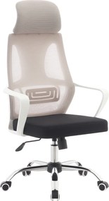 Irodai szék, szürke/fekete/fehér, TAXIS 2 NEW