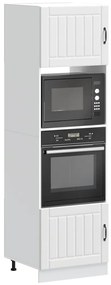 Lucca 2 db fehér szerelt fa sütőszekrények