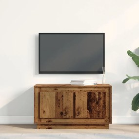 TV szekrény régi fa 80x35x45 cm mérnöki fa