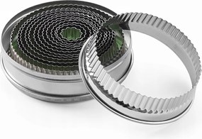 Kivágó Forma Lyukasztó Bordázott Kerek Keksz Készlet Hendi