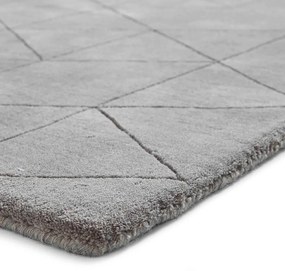 Kasbah szürke gyapjú szőnyeg, 150 x 230 cm - Think Rugs
