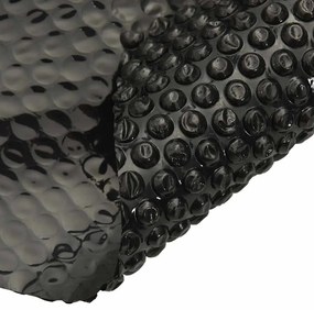 Fekete, négyszögletes PE medencetakaró 600 x 400 cm