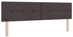 Boxspring Ágy Matrac 180x200 cm Sötétbarna Szövet